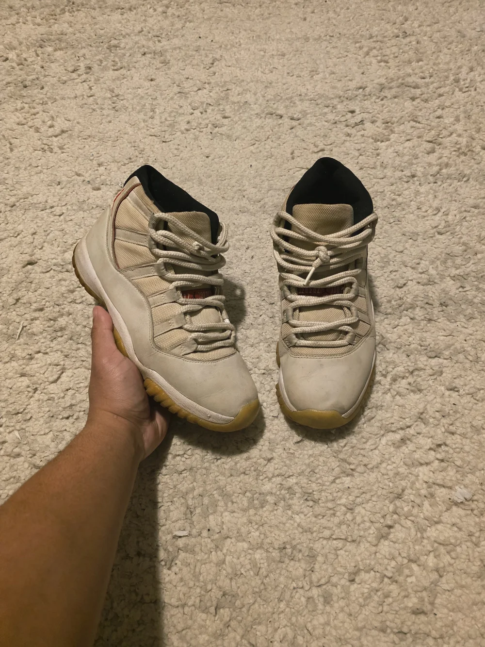 Jordan Beige and Black Sneakers